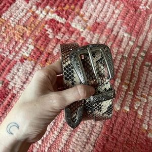 Urban Outfitters Snake Skin Western Belt